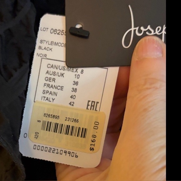 NWT Joseph Ribkoff Black bubble Textured Sz 10 lightweight unlined jacket. - Picture 12 of 12